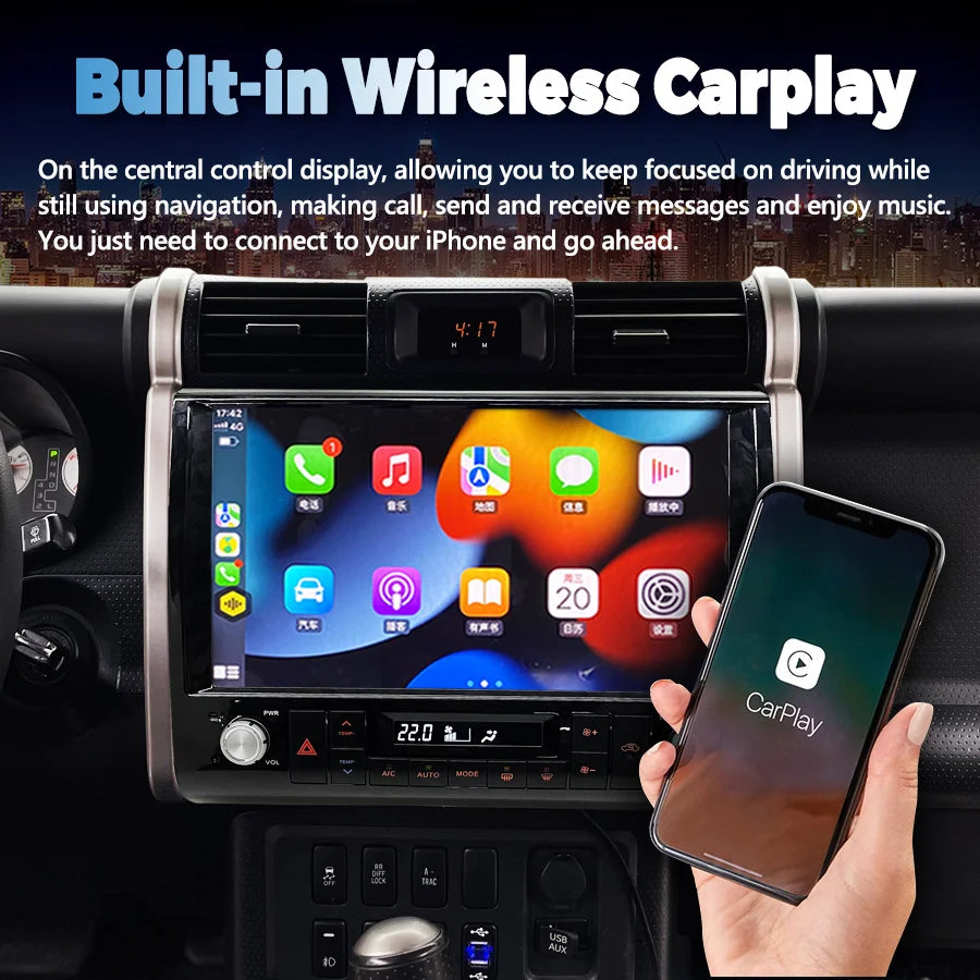 Android Car Radio 2 Din Carplay for Peugeot 107 2009-2015 Toyota Aygo Citroen C1 2005-2014 Multimedia Head Unit Car Navigation