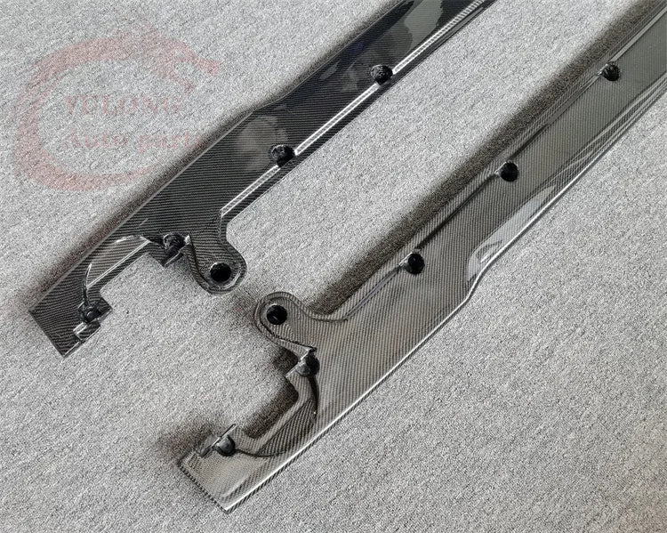 W12 Style Dry Carbon Fiber Side Spoiler for Bentley Continental GT (2018–2021)