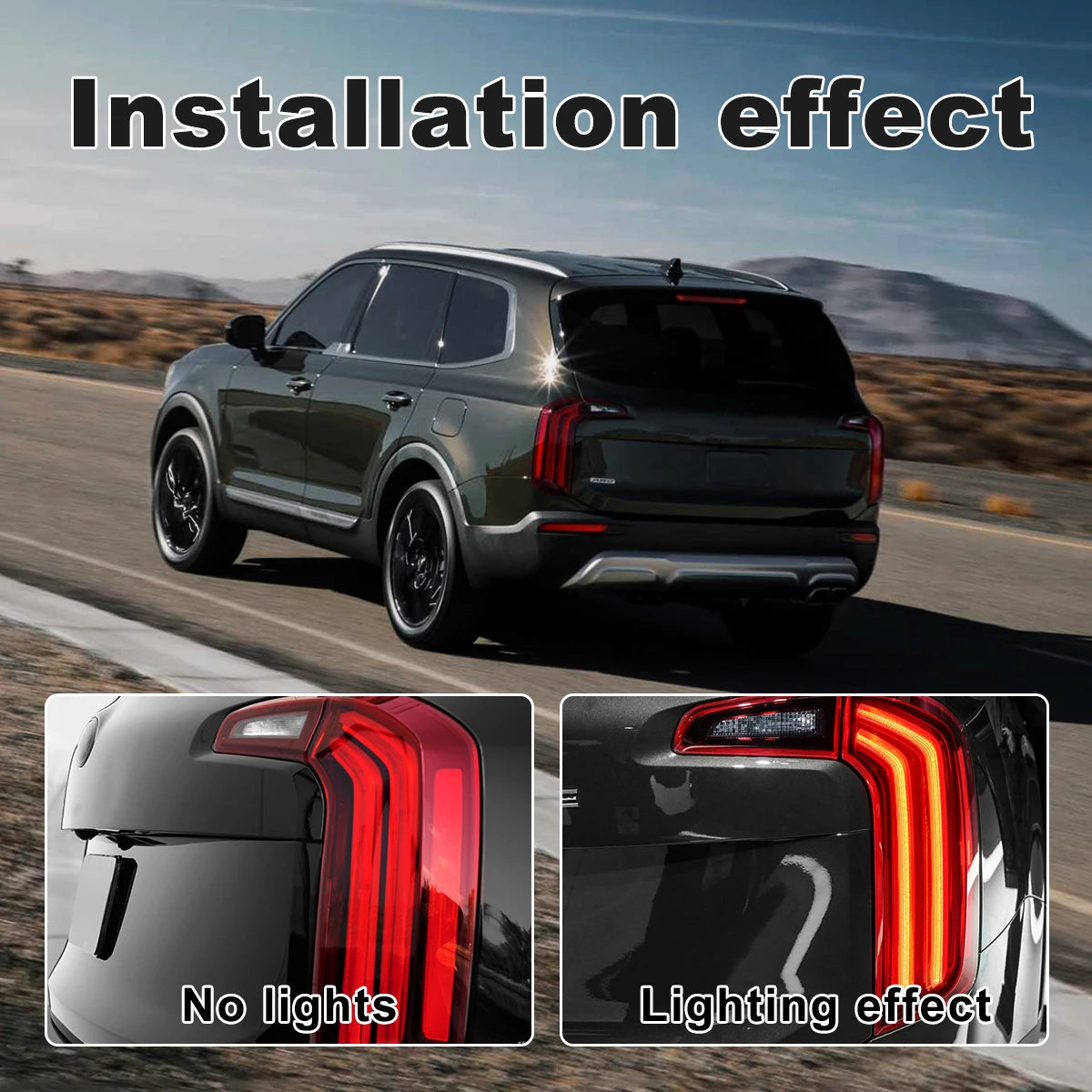 In Stock LED TailLights signal Light for Kia Telluride 2020 2021 Tail Light Brake Driving Lamp