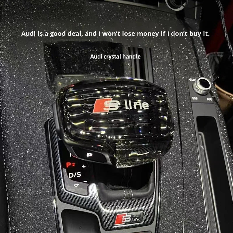 Crystal Gear Shift Knob Cover for Audi A4L / A5 / A6L / Q5L / Q7 / Q8 / RS Models