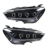 YU GUANG for Hyundai IX35 Tucson 2018 2020 Accessories LED Head Lights Headlights Front Lmap Upgrade 4 Lens Demon LED Headlamps
