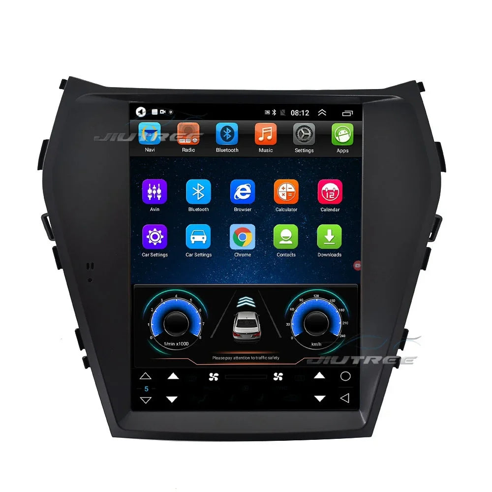 Android 13 Tesla Style Car Stereo for Hyundai Santa Fe IX45 2013-2017 – GPS Navigation, Wireless CarPlay & Multimedia System