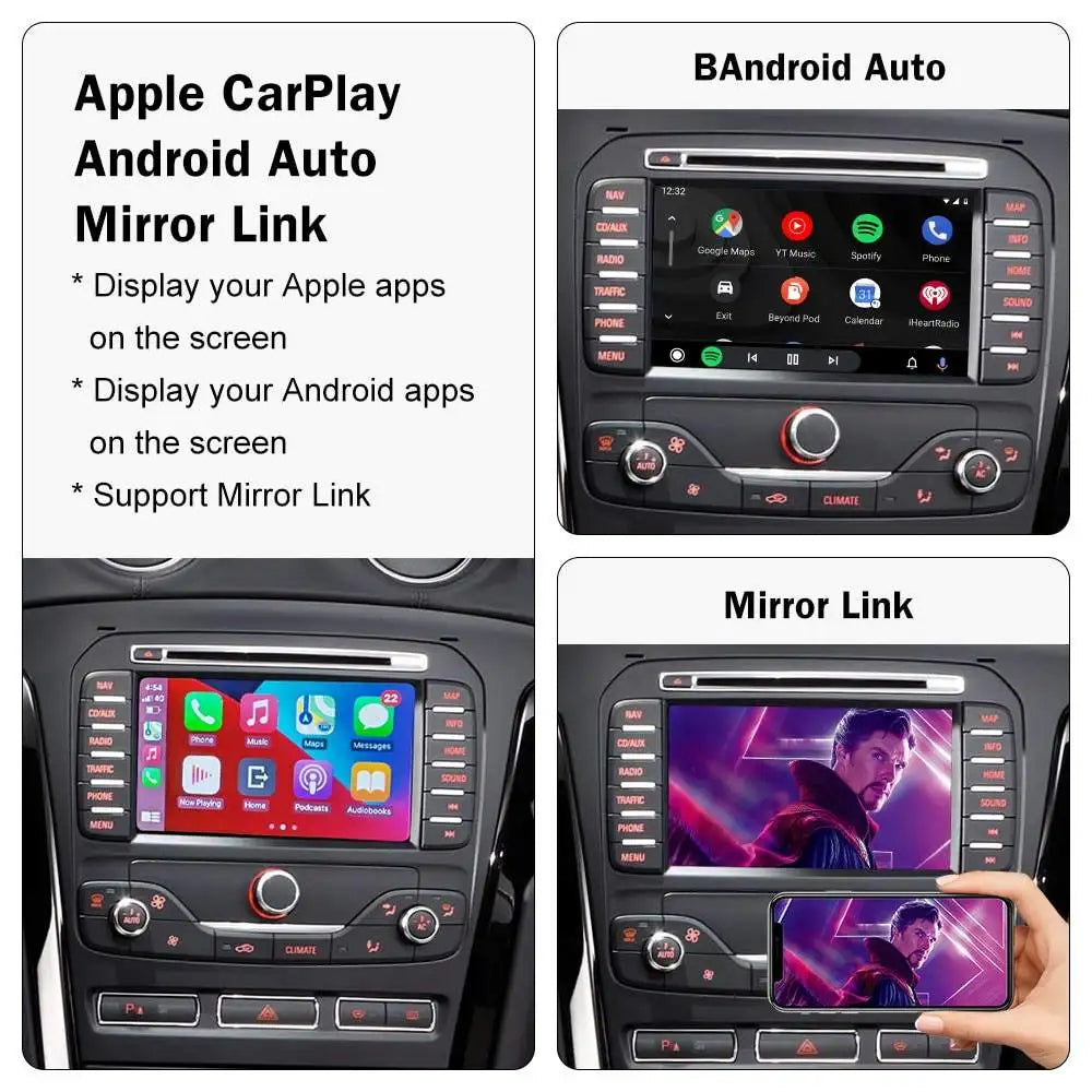 Wireless CarPlay & Android Auto Adapter for Ford Sync 2 – Bluetooth Upgrade Module