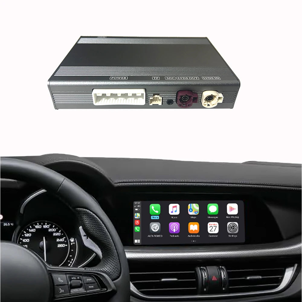 Dckloer Wireless Apple CarPlay &amp; Android Auto Interface for Alfa Romeo Giulia &amp; Stelvio (2015-2019)