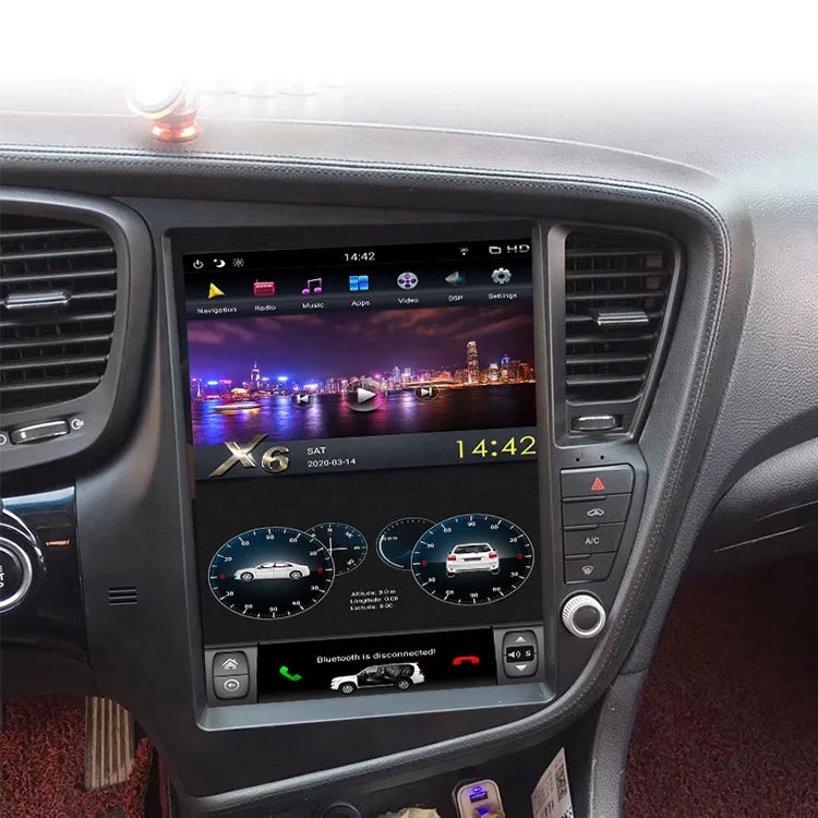 Tesla Style Android 11 Car Radio for Kia K5 Optima 2011-2015 Car Multimedia Player Wireless Carplay 4G