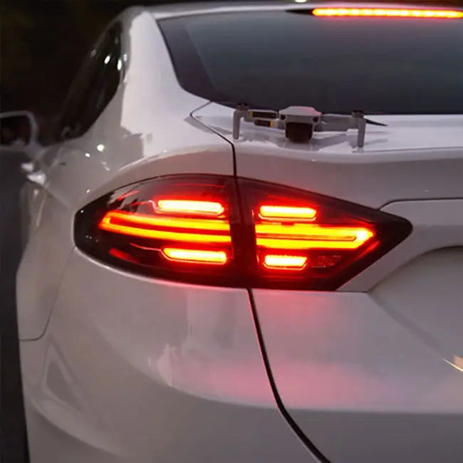 LED Tail Lights for Ford Fusion & Mondeo 2013-2016 – Smoked Rear Lamps with Startup Animation