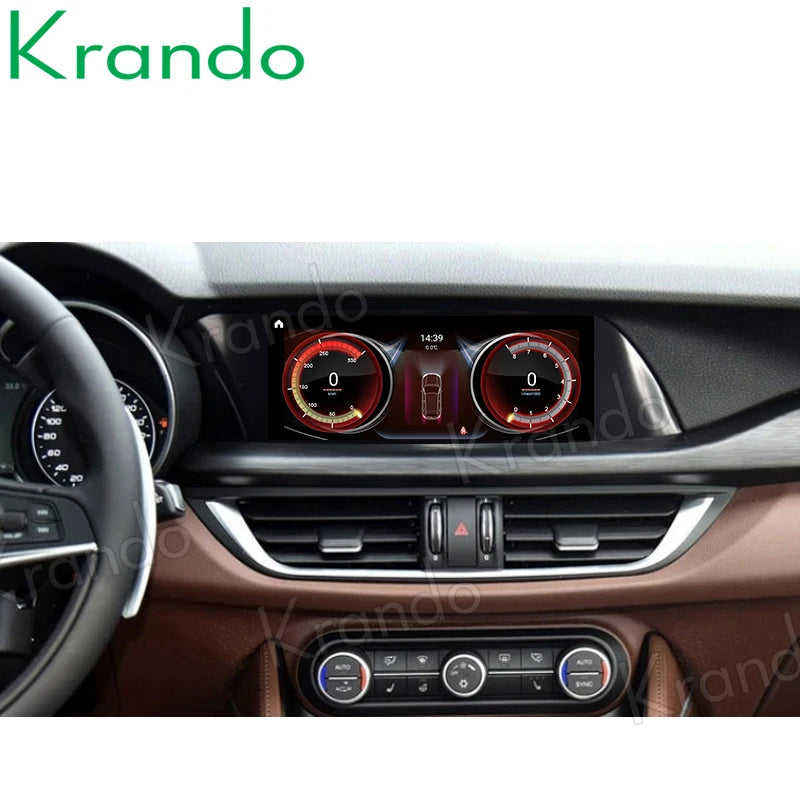 Krando 13.0" Android Navigation System for Alfa Romeo Stelvio (2017–2024) – Wireless CarPlay, Android Auto &amp; GPS Multimedia Display
