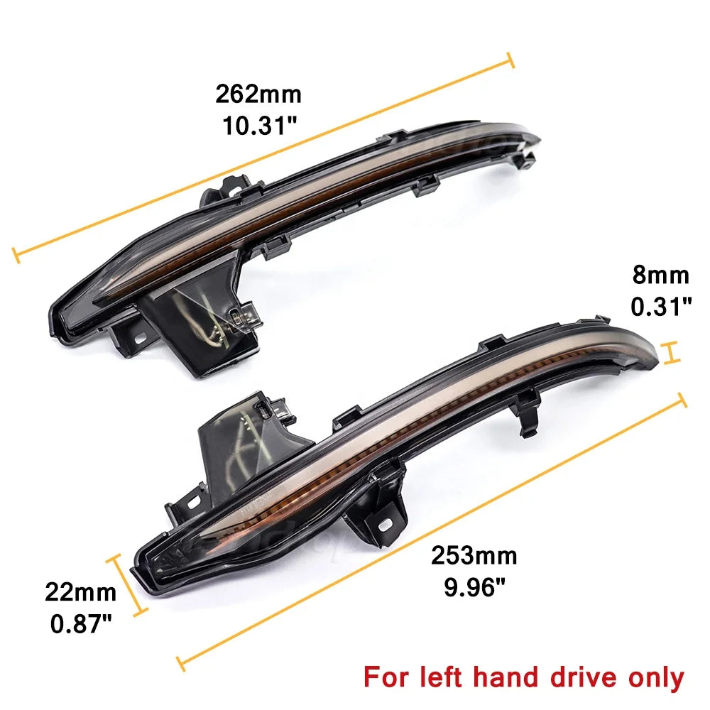 Dynamic LED Mirror Turn Signal Lights for Audi A6 C8, A7 4K &amp; A8 D5 (2018+) – Sequential Indicator Upgrade