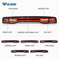 VLAND LED Tail Lights for Dodge Charger 2011-2014 with Sequential Turn Signals & Startup Animation