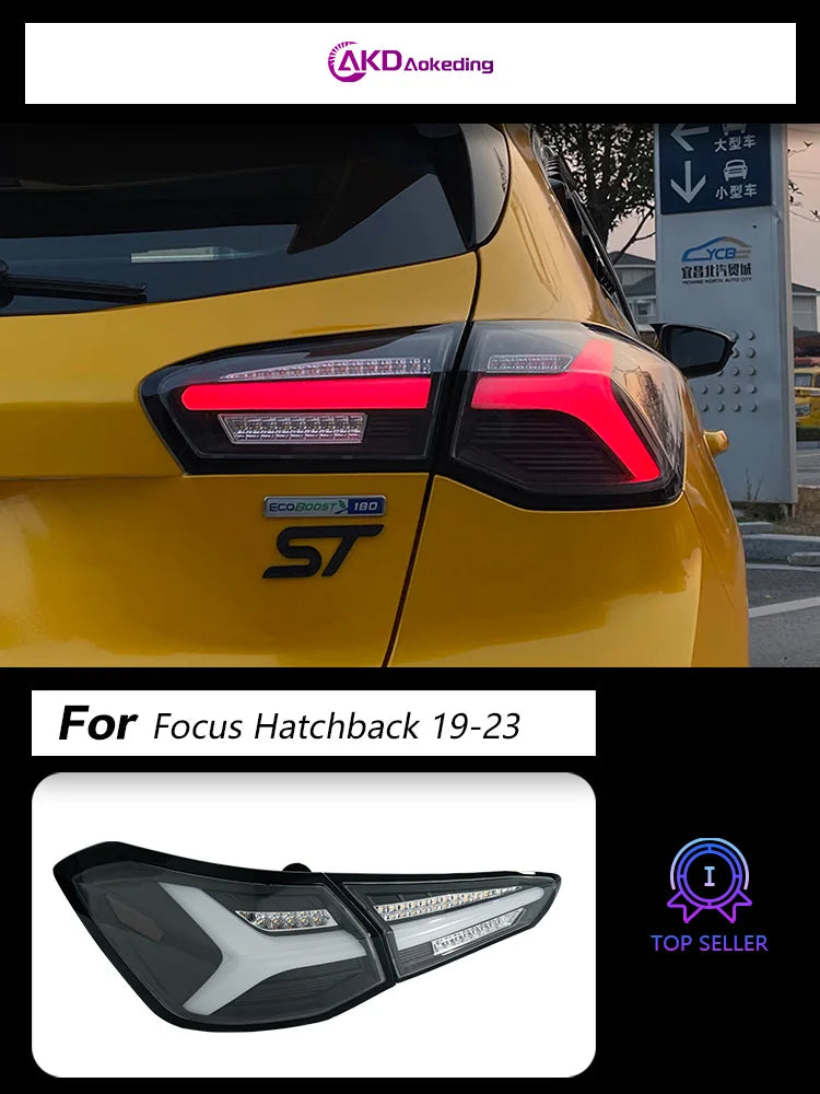BBA LED Tail Lights for Ford Focus 2019-2021 – Projector Lens, Dynamic Turn Signals & DRL