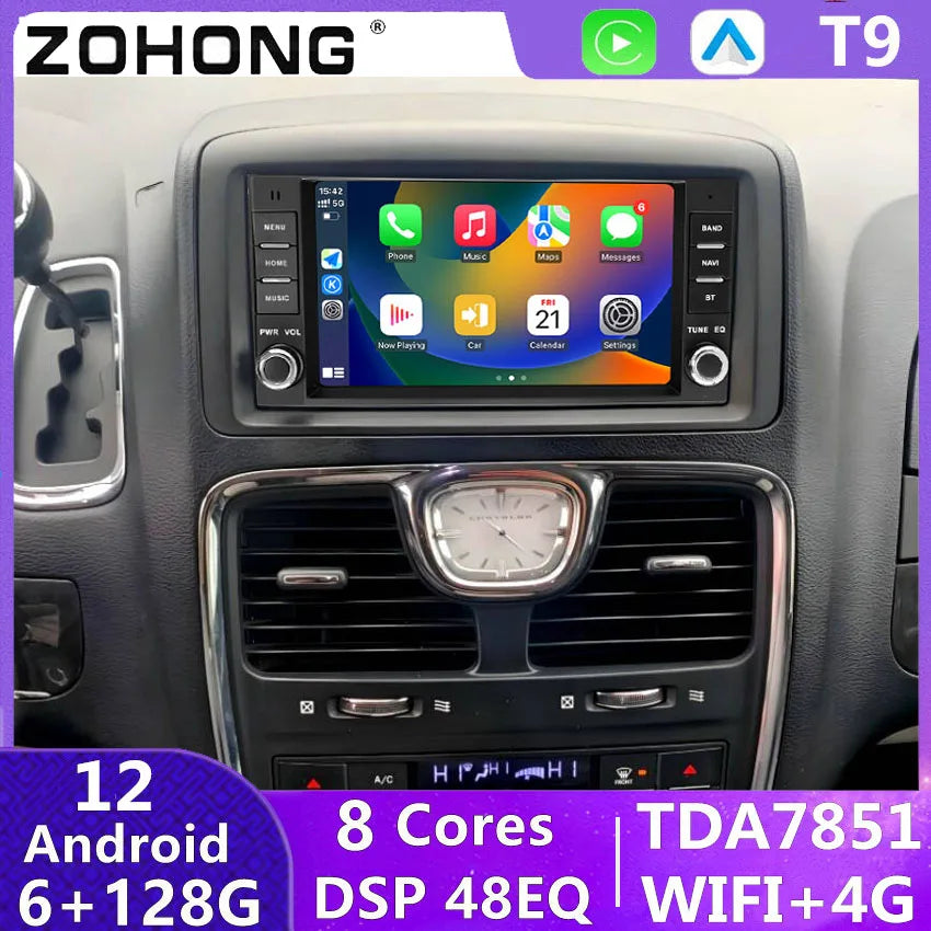 ZOHONG 7-inch Android car stereo for Lancia Voyager 2011–2016 – photo 3