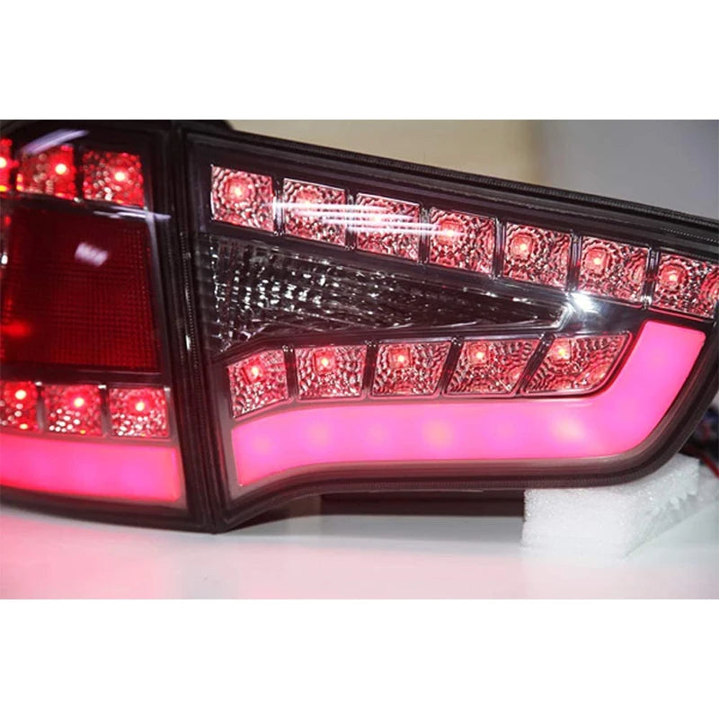 Feux arrière LED noirs pour Kia Sportage R (2009–2013) – Ensemble de lampes arrière | Remplacement OEM 12V