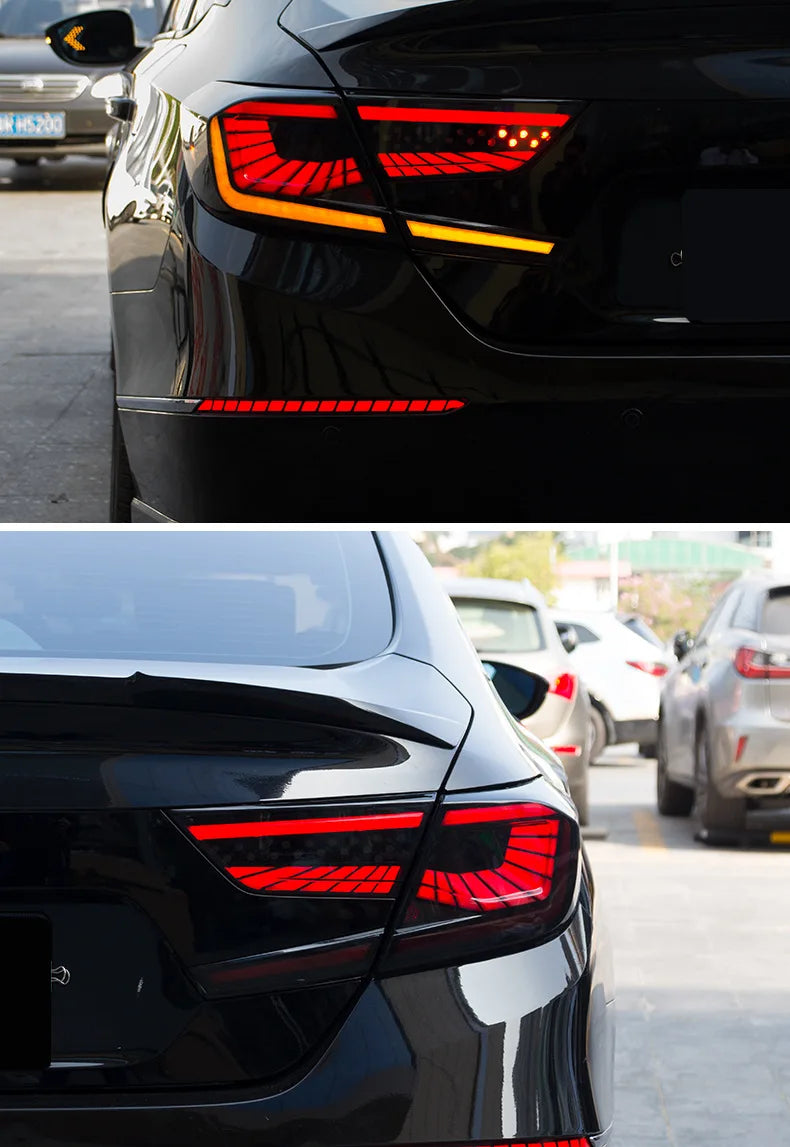 HCMOTIONZ LED Tail Lights for Honda Accord 2018-2022 – Dynamic Animation & Modern Smoke Design