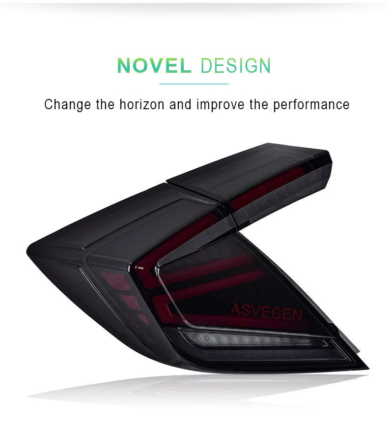 AURON LED Tail Lights for Honda Civic 2016-2022 – Premium Rear Lamp Upgrade with Daytime Running Lights