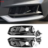 Cadre de phare antibrouillard de style RS4 avec ACC pour Audi A4 B9 (2017-2019)