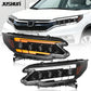 JUSHUN LED-Scheinwerfer für Honda CR-V 2012-2014 – Projektionsscheinwerfer mit Tagfahrlicht