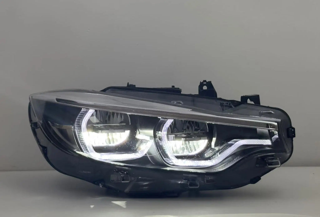 Ikon Style LED Headlights for BMW F32, F33, F36, F80 &amp; F82 M3/M4 | Yellow and White DRL