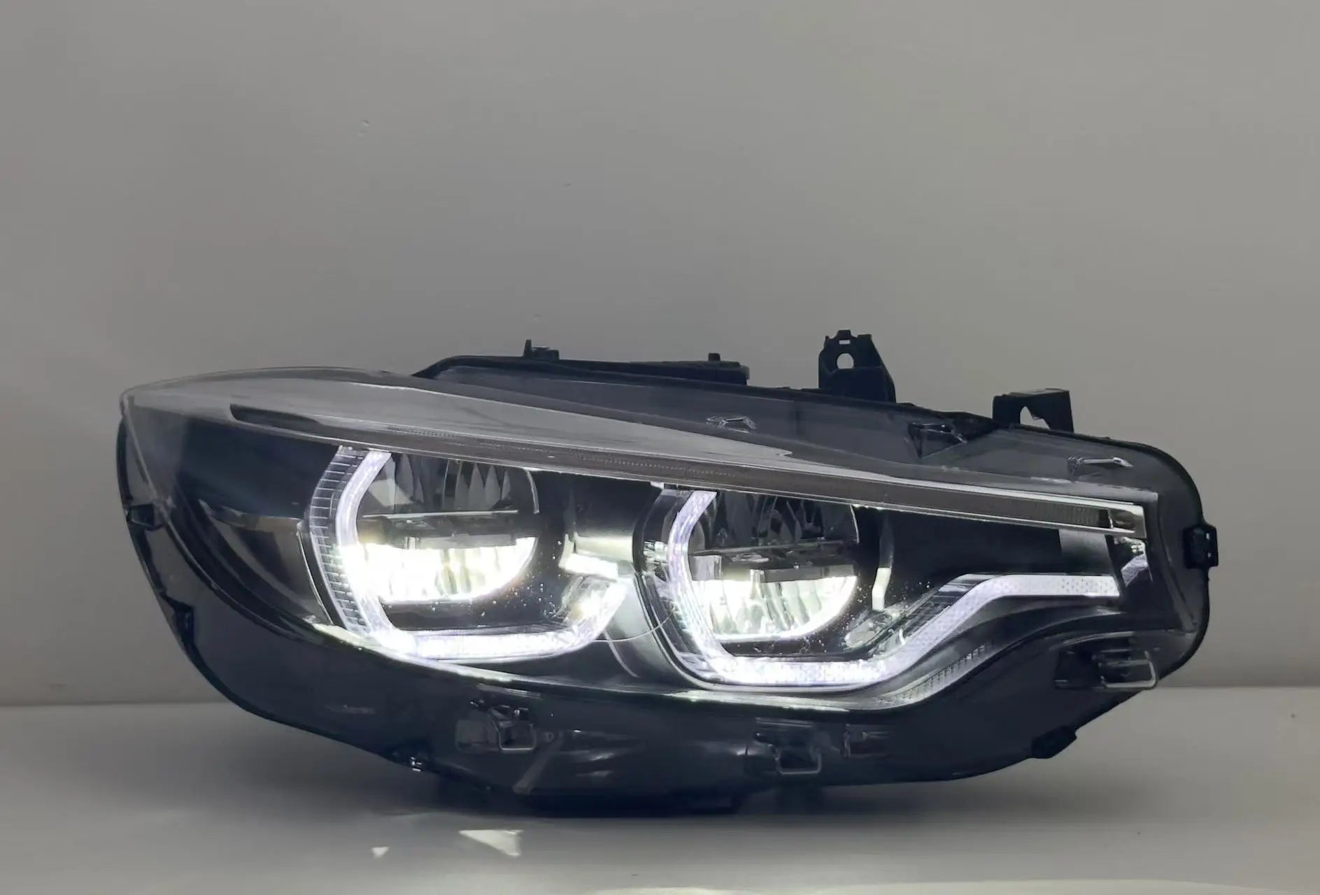 Ikon Style LED Headlights for BMW F32, F33, F36, F80 &amp; F82 M3/M4 | Yellow and White DRL