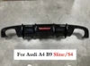 Rear Bumper Diffuser with LED for Audi A4 / S4 B9 (2017–2019)