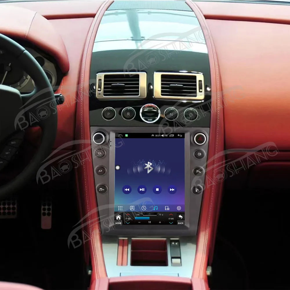 10.4" Android 14 Multimedia Navigation System with Wireless CarPlay for Aston Martin (2005-2015)