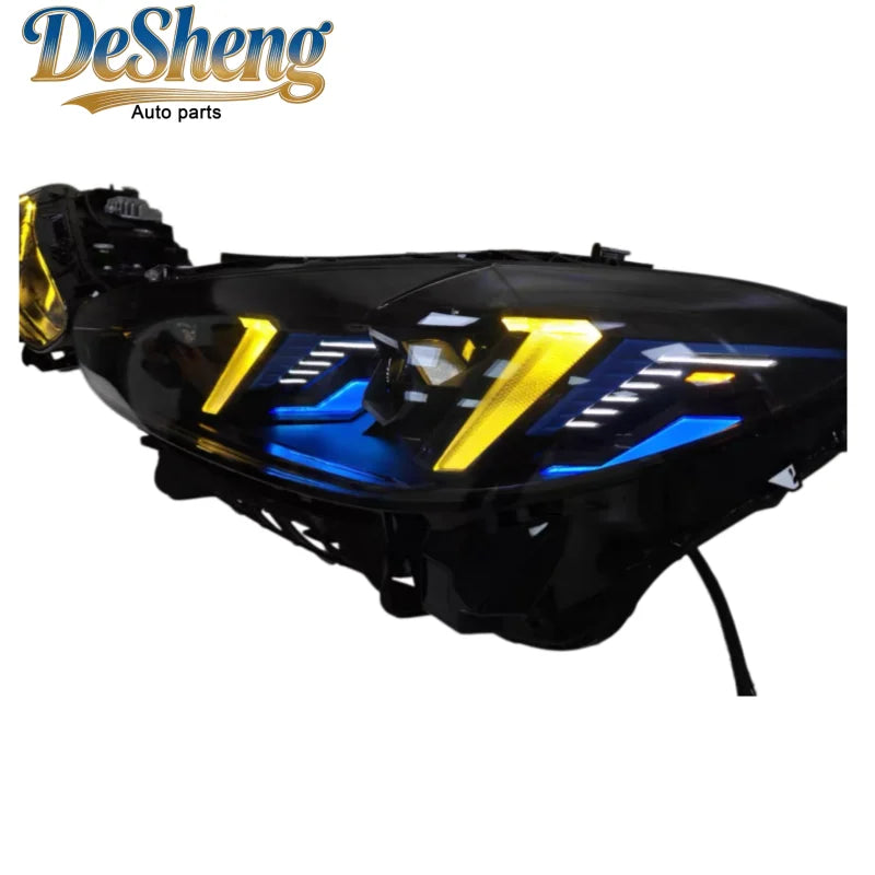 Hot-selling Headlights: LED Headlight Upgrade for BMW M3 and M4 (G81, G82, G22, G23, G26) with Fangs Laser Dual-Beam