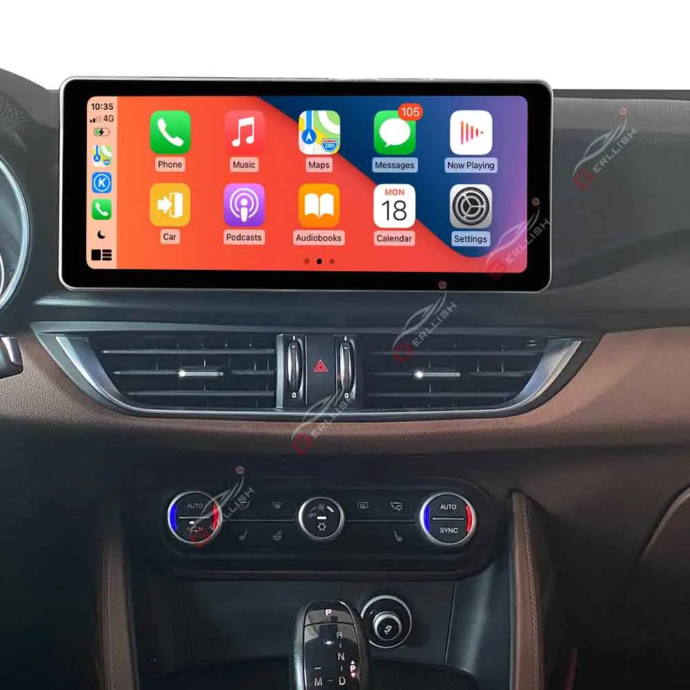 Android 12.3" Multimedia System for Alfa Romeo Giulia &amp; Stelvio (2016–2021) – Wireless CarPlay, Android Auto &amp; GPS Navigation