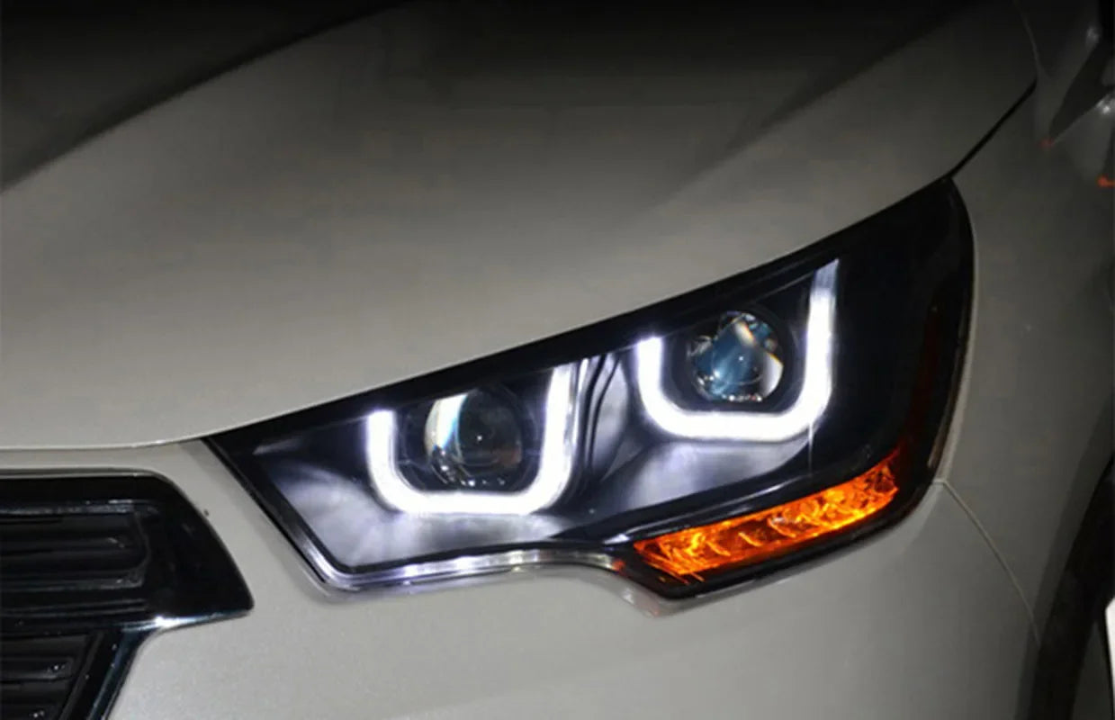Car Headlamp Headlights Modified LED Head Lamp Head Light Daytime Running Lights for Citroen C4L 2013-2016