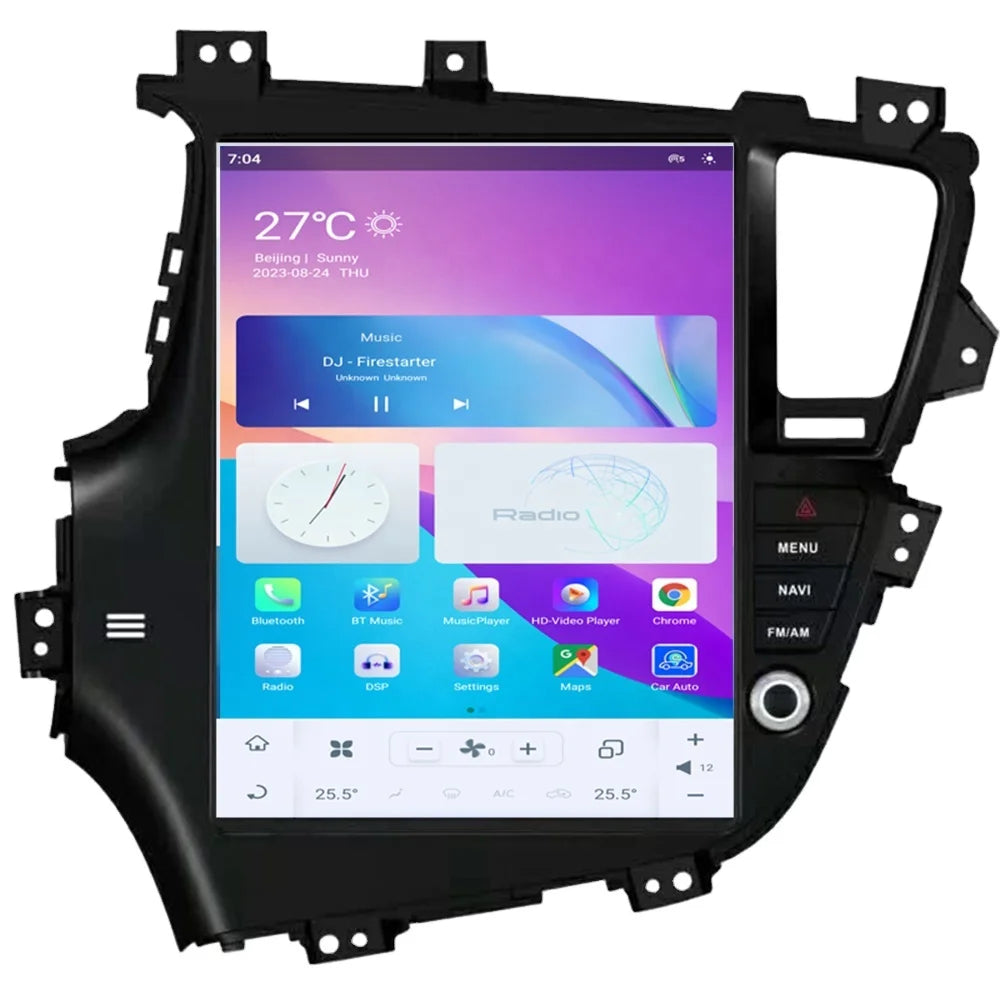 Tesla Style Android 11 Car Radio for Kia K5 Optima 2011-2015 Car Multimedia Player Wireless Carplay 4G