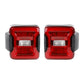USA 12V Red LED Tail Lights Brake Lamp with Blind Spot Plug New Condition for Jeep Wrangler JL 2018-2024