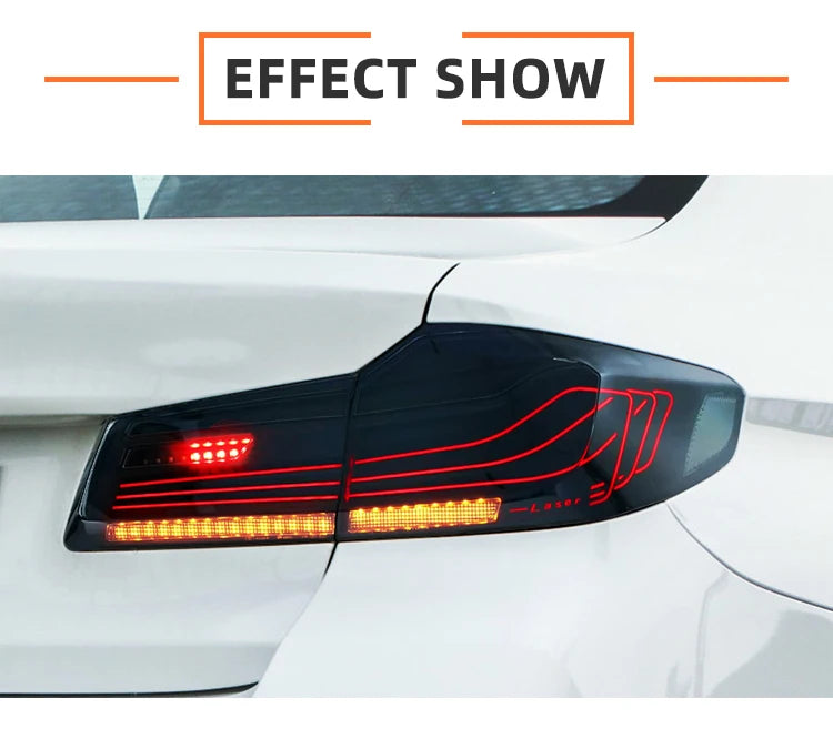 M5 Style LED Tail Lights for BMW 5 Series G30 / G38 (2018–2021)