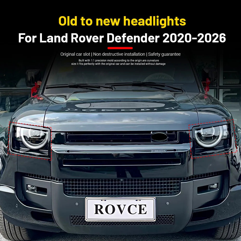 ROVCE round angel-eye LED headlight for Land Rover Defender L663 – image 2