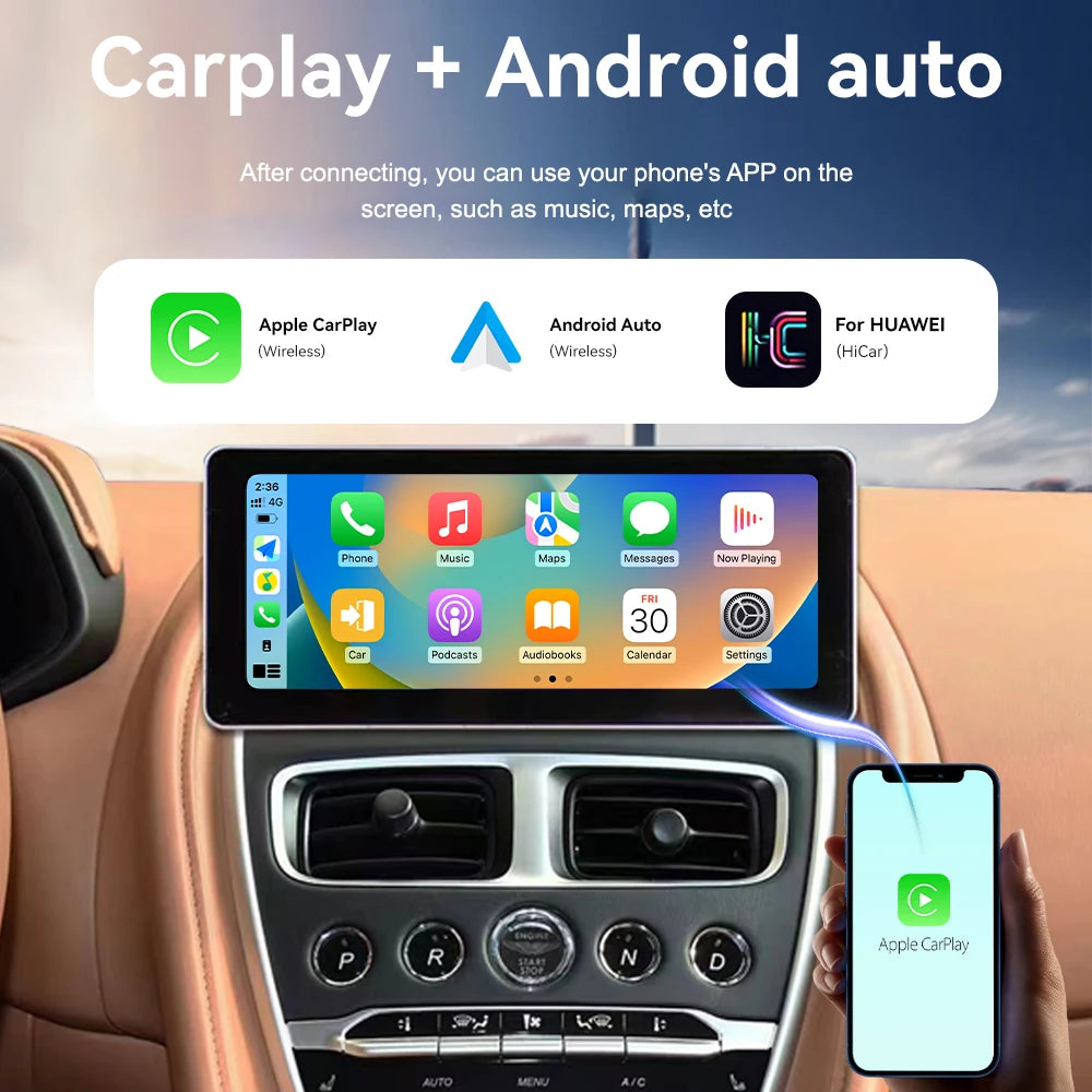 Qualcomm Android 14 Multimedia Navigation System for Aston Martin DB11 (2016-2020)
