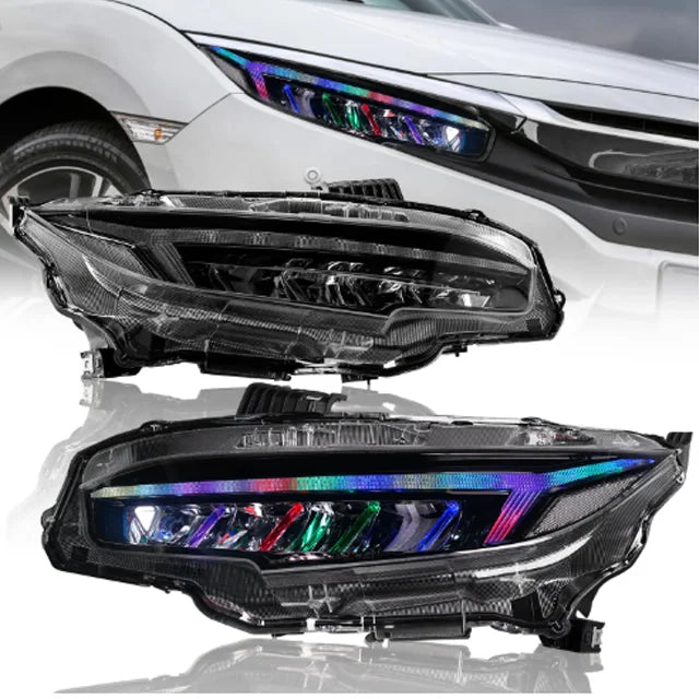 LED Headlights for Honda Civic 10th Generation 2017-2020 – 8000 Lumens OEM-Style Replacement