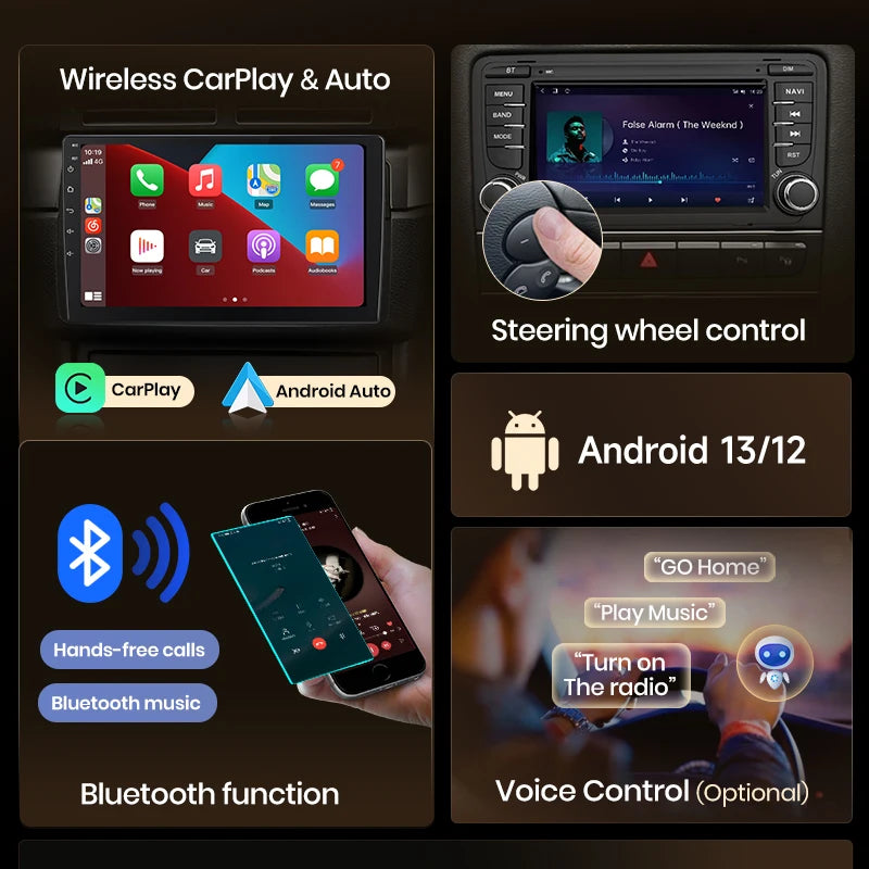 Junsun 7-Inch Android Auto &amp; CarPlay Radio for Alfa Romeo 159, Brera &amp; Spider
