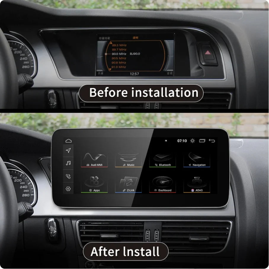 10.25" Android 13 Car Stereo for Audi A4 B8 (2009–2016) – Wireless CarPlay, Android Auto &amp; GPS Navigation