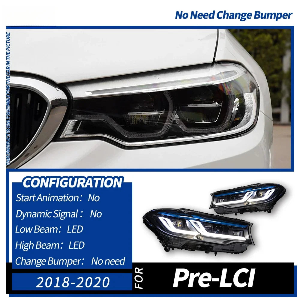 M5 Thunder LED Headlights Upgrade for BMW 5 Series G30 / G38 (2018–2020)