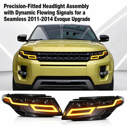 Range Rover Evoque headlight assembly with LED DRL – image 1
