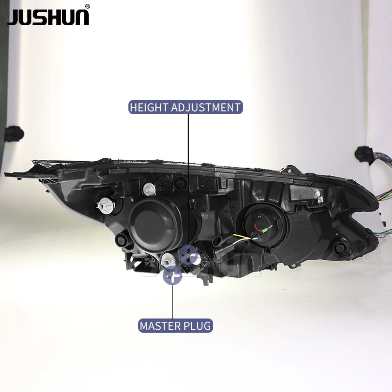 JUSHUN LED Headlights for Honda CR-V 2012-2014 – Projector Headlights with Daytime Running Lights
