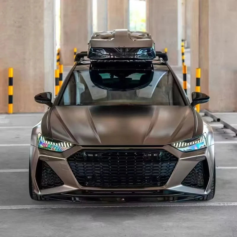 RS6 Style Honeycomb Front Grille for Audi A6 / S6 C8 (2019–2025)