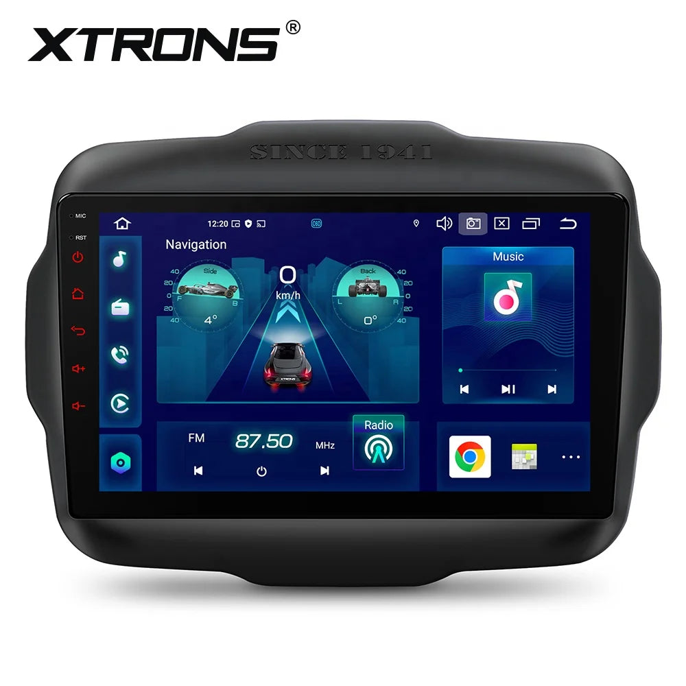 XTRONS 9" Android 14 Car Stereo for Jeep Renegade 2015-2020 – 4GB RAM, 64GB ROM, Wireless CarPlay & Android Auto