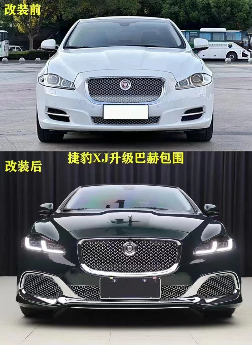 FOR 11-19 Jaguar XJ Models High Quality IP67 Blue Diamond Headlights upgrade new style