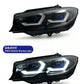 Switchable Yellow &amp; White LED Headlights for BMW 3 Series G20 / G28 (2020–2024)
