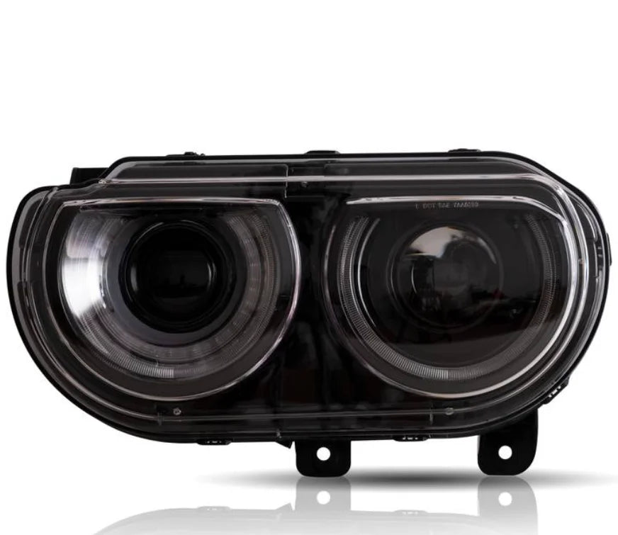 LED Projector Headlights for Dodge Challenger 2008-2014 – Front Lamp Assembly Upgrade. OE Number: 5028779AA