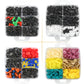 1240PCS Universal Car Push Pin Rivet Fastener Kit – Automotive Plastic Trim Clips with Storage Box
