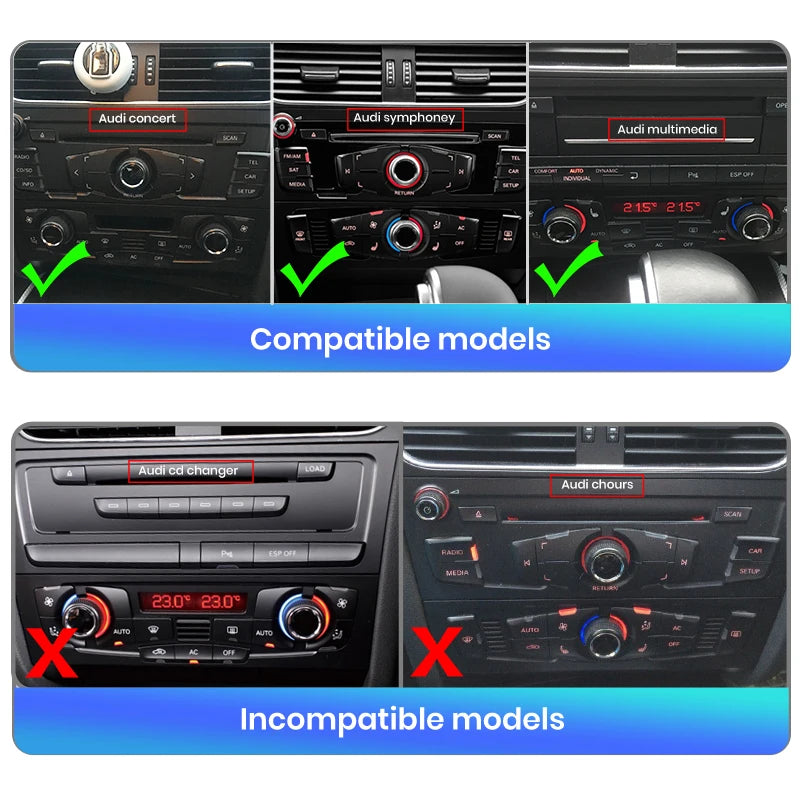 Junsun Android Car Stereo for Audi A5 (2009–2016) – Wireless CarPlay, Android Auto &amp; GPS Navigation