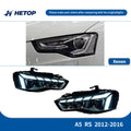 HETOP RS Style LED Matrix Headlights for Audi A5 (2012–2016) – Plug &amp; Play with DRL &amp; Angel Eye
