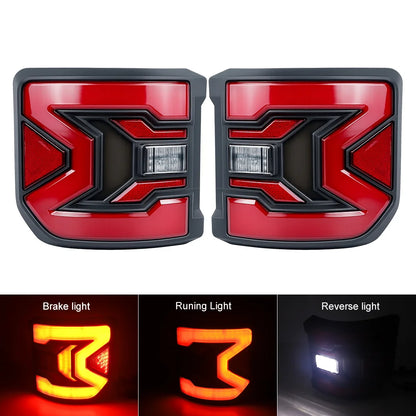 EU Version Flush Mount LED Tail Lights for Jeep Gladiator JT 2020-2024 – Rear Brake, Reverse & Turn Signal Lamps