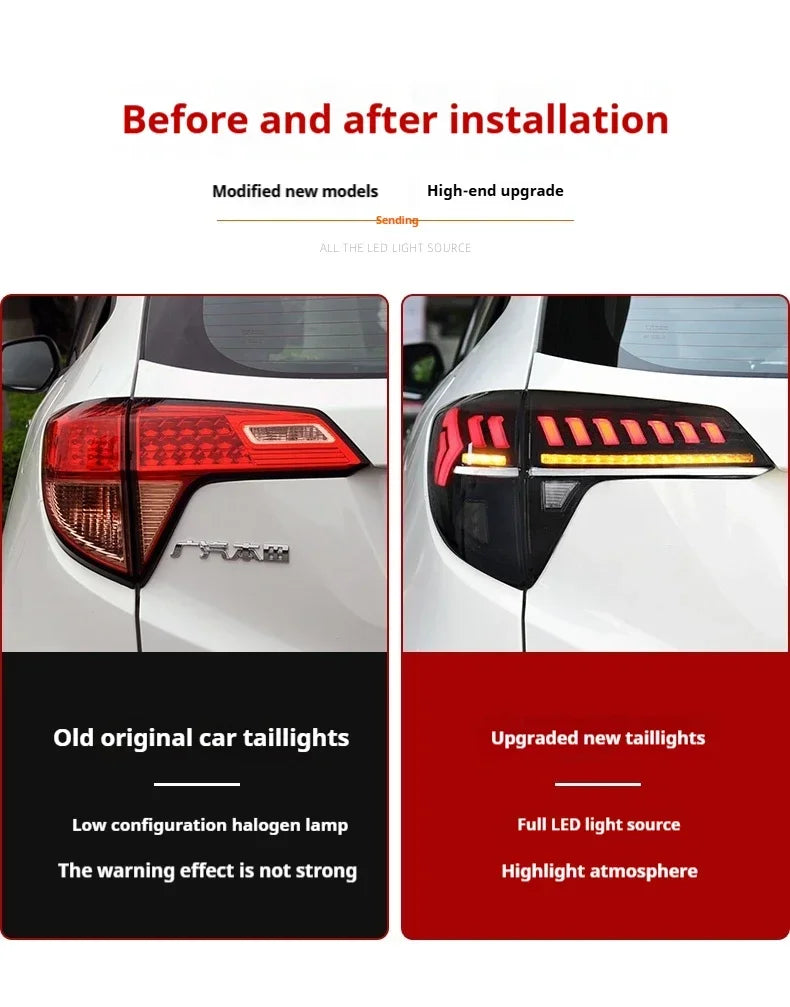VLAND LED Tail Lights for Honda HR-V / Vezel 2014-2022 – Dynamic Turn Signals & Premium Rear Lamp Upgrade