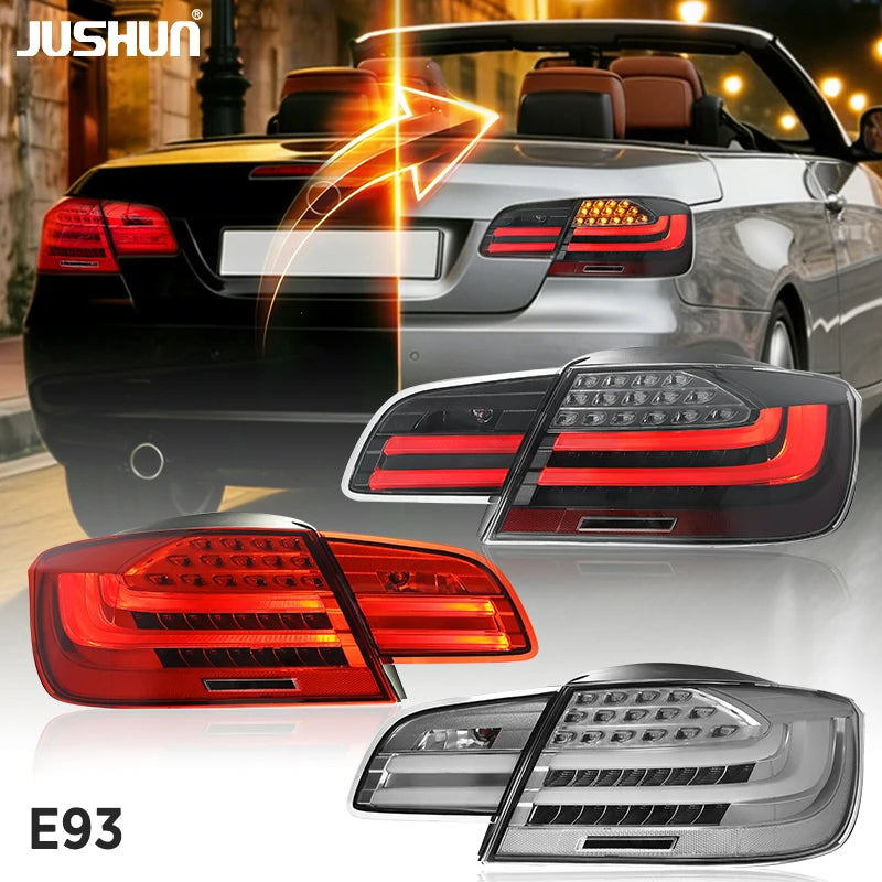 JUSHUN Auto Lighting LED Tail Lights for BMW 3 Series M3 E93 2006-2013 Upgrade LED Rear Lights Car Accessories