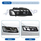 HETOP RS Style Phares Matrix LED pour Audi A5 (2008–2012) – Mise à niveau Plug & Play avec DRL & Angel Eye
